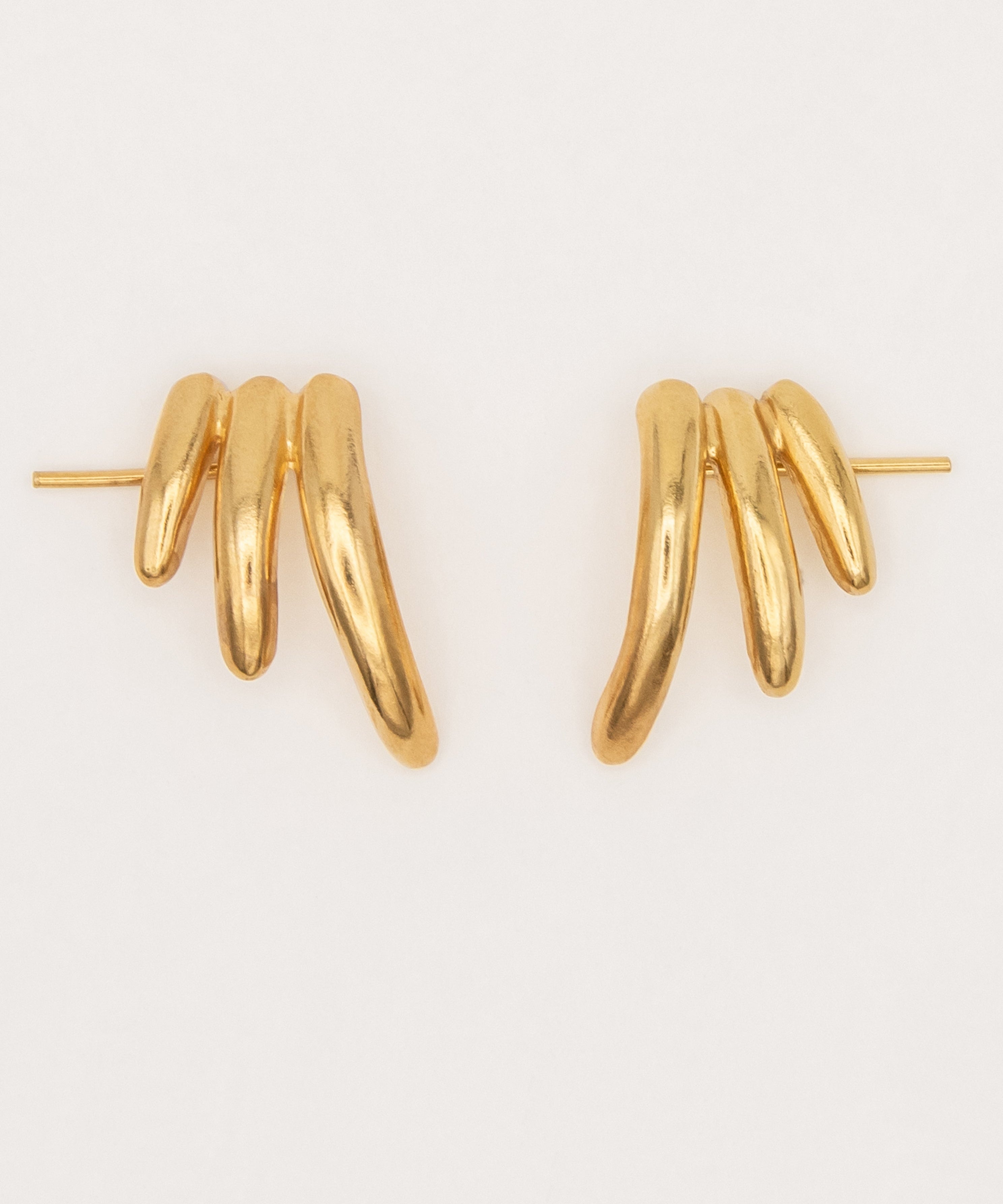 Carolina-De-Barros-Gold-Plated-18ct-Sterling-Silver-Statement-Stud-SELVA-EARRINGS