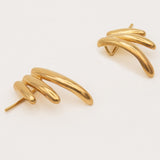 Carolina-De-Barros-Gold-Plated-18ct-Sterling-Silver-Statement-Stud-SELVA-EARRINGS