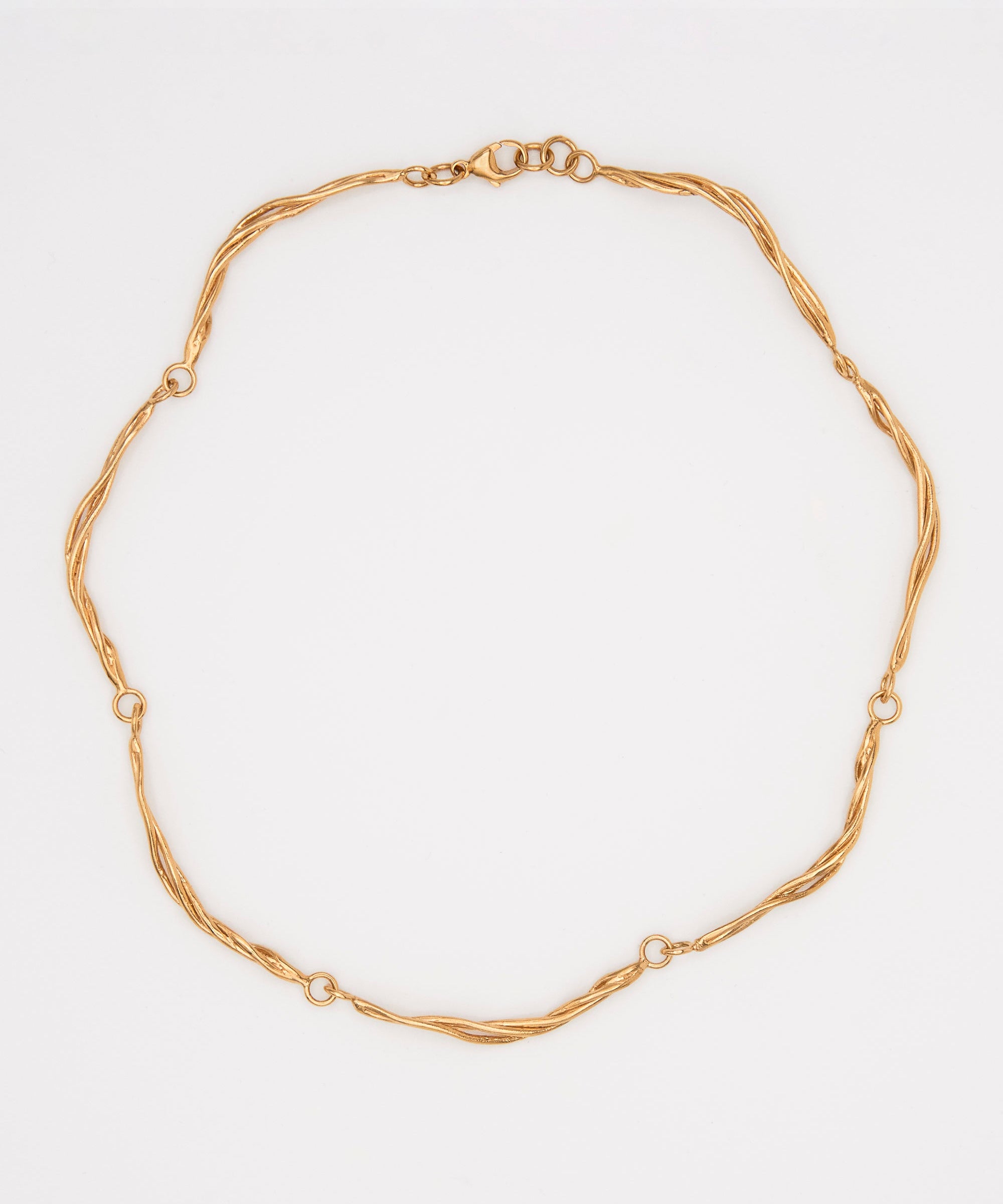 Carolina-De-Barros-LIANA-CHOKER-Necklace-GOLD-Plated-Sterling-Silver-Chain