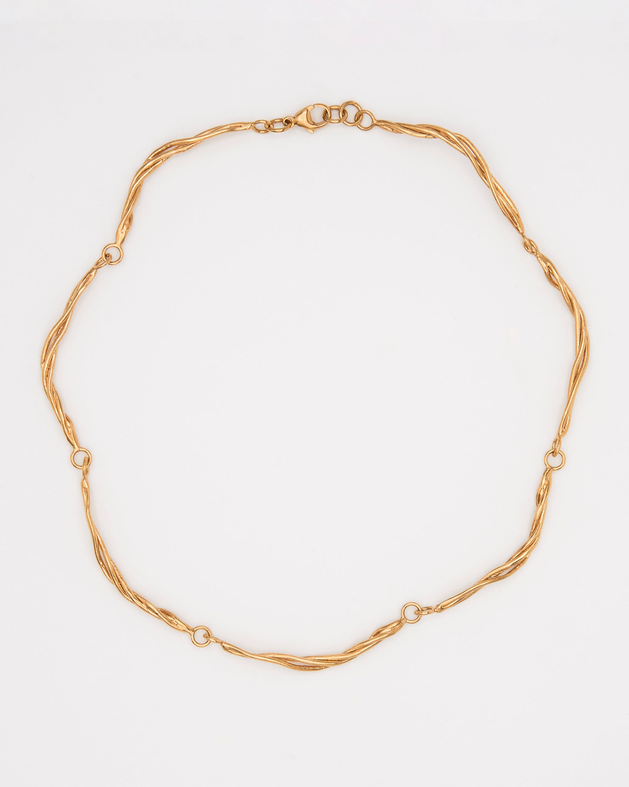 Carolina-De-Barros-LIANA-CHOKER-Necklace-GOLD-Plated-Sterling-Silver-Chain