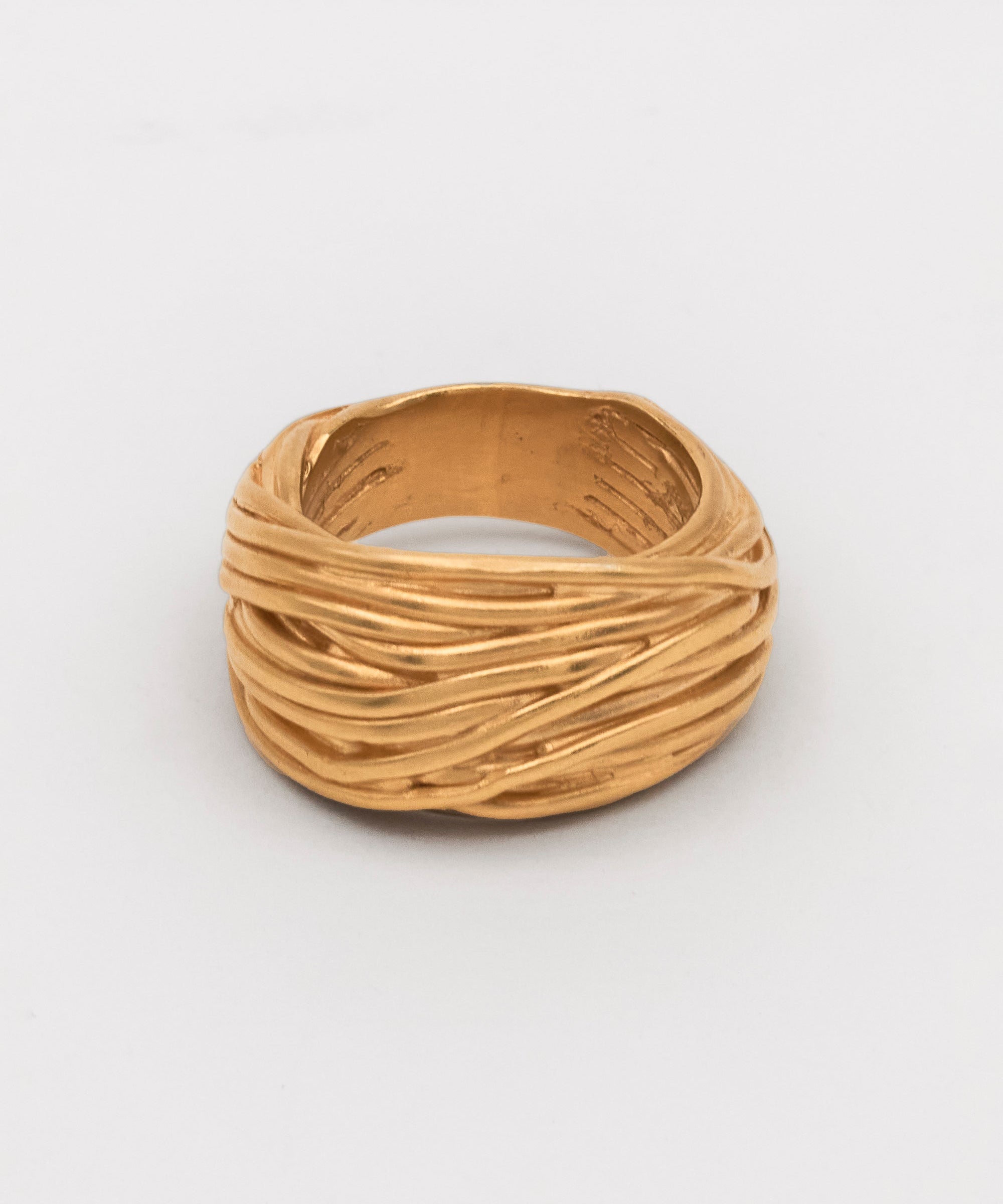 Carolina-De-Barros-Sterling-Silver-Gold-LIANA-RING-Plated-Twist-Sculptural-Statement-Ring