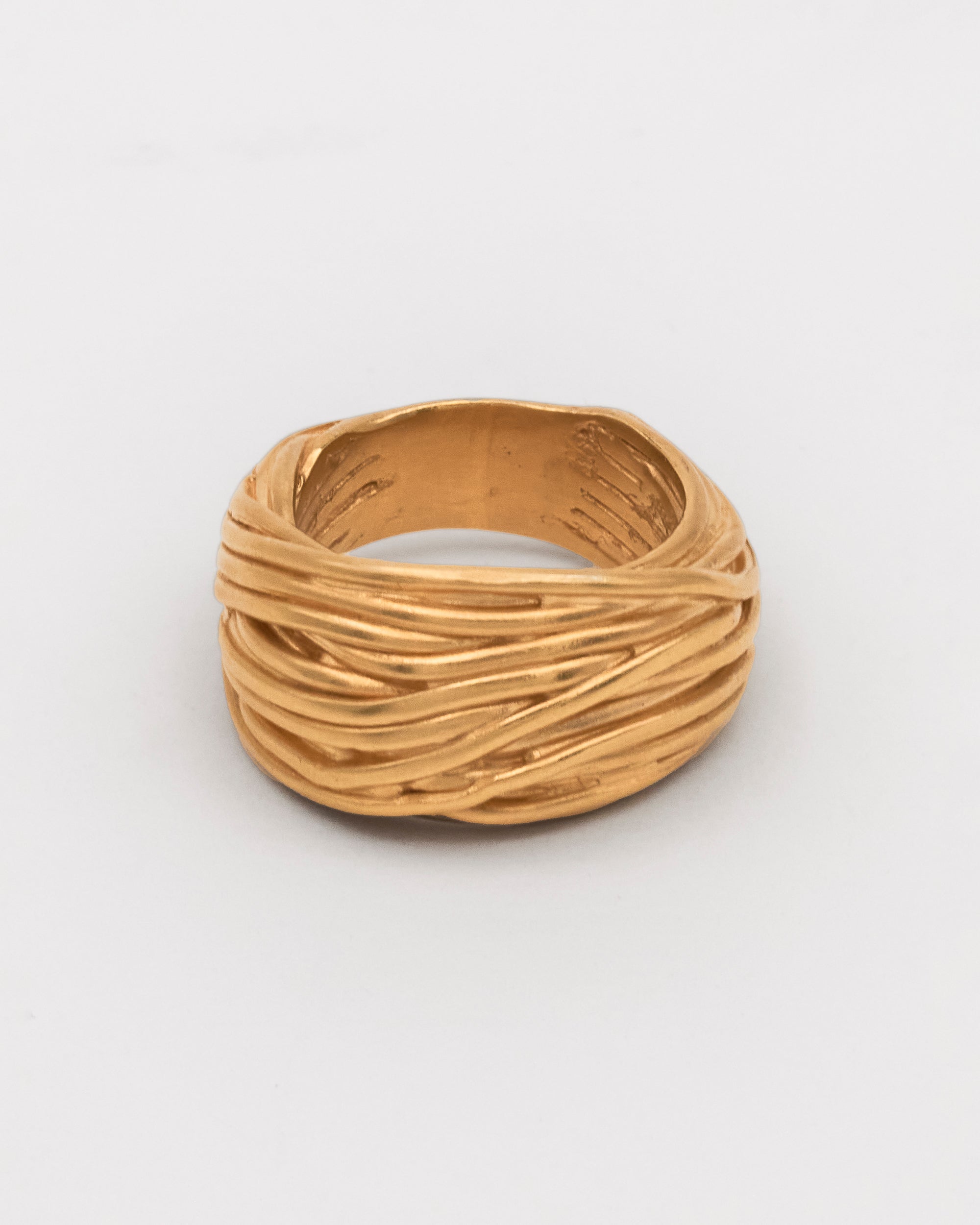 Carolina-De-Barros-Sterling-Silver-Gold-LIANA-RING-Plated-Twist-Sculptural-Statement-Ring
