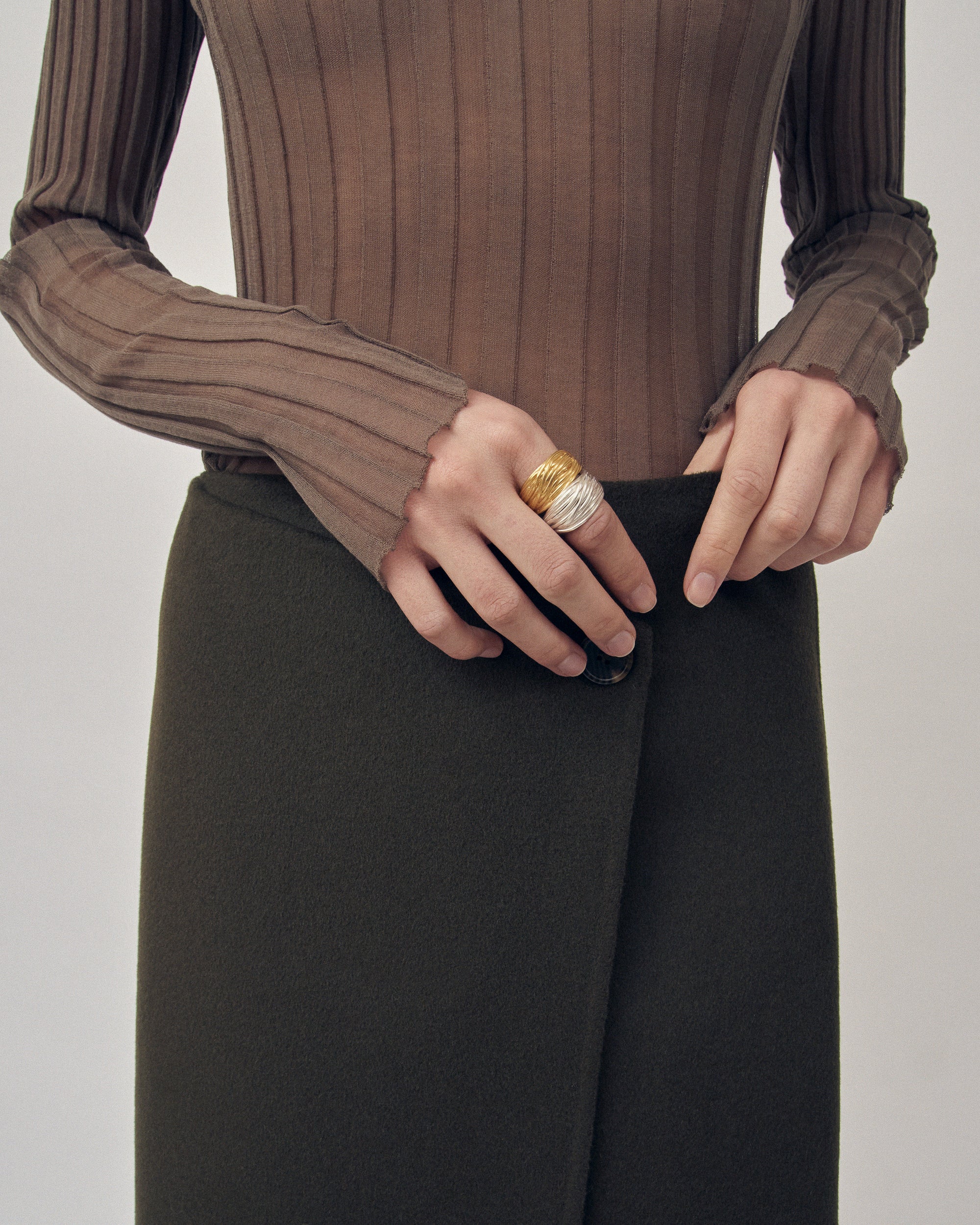 Carolina-De-Barros-Sterling-Silver-Gold-LIANA-RING-Plated-Twist-Sculptural-Statement-Ring