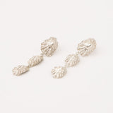 Carolina-De-Barros-statement-CONCHA-EARRINGS-Shell-Triple-Drop-Beach-Summer-Holiday-Jewellery-Textured-Seashell-organic-forms-demifine-gold-plater-sterling-silver