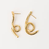 Carolina-de-Barros-Alga-18ct-Gold-Plated-Sterling-Silver-Twist-Drop-Stud-Statement-Earrings