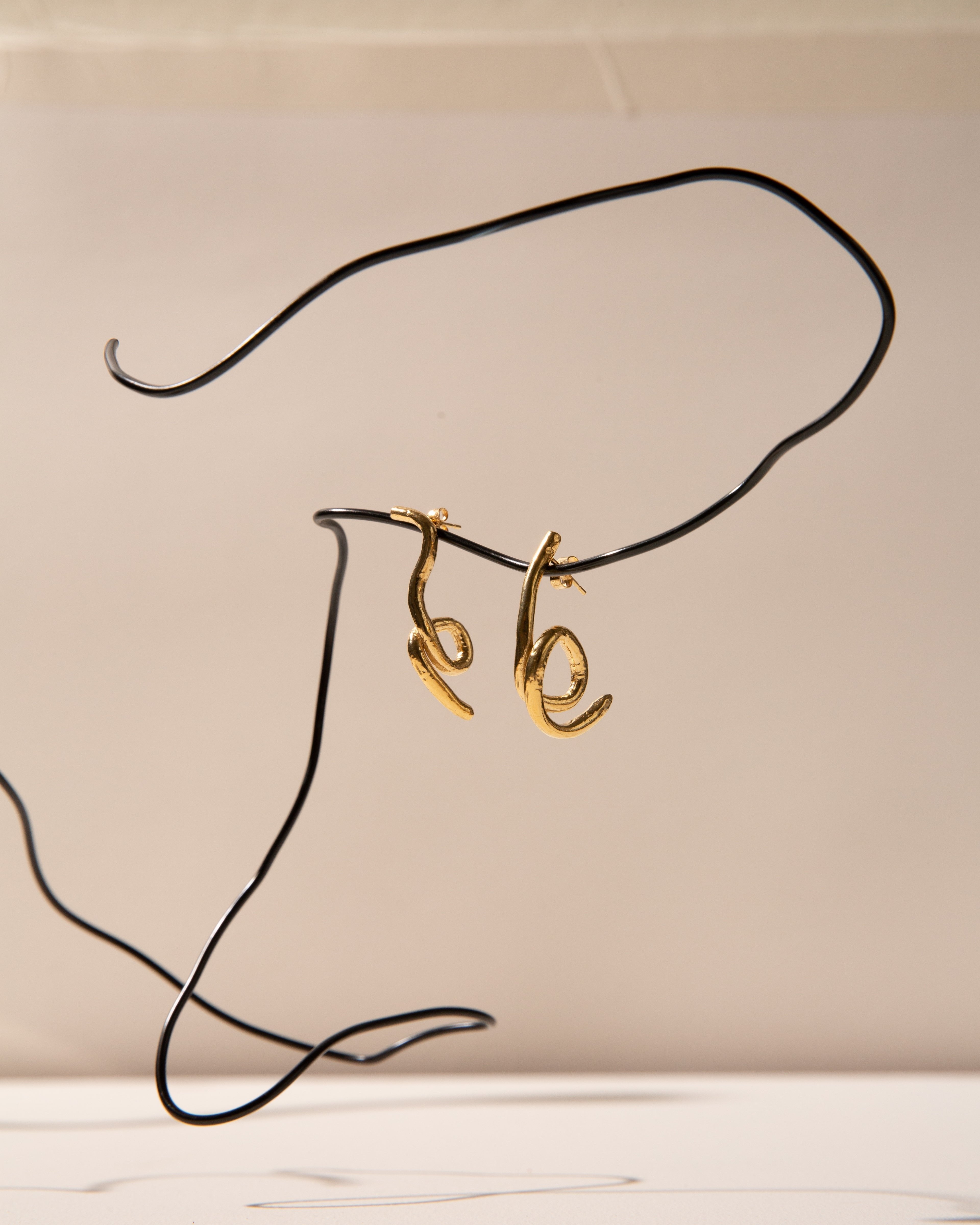 Carolina-de-Barros-Alga-18ct-Gold-Plated-Sterling-Silver-Twist-Drop-Stud-Statement-Earrings