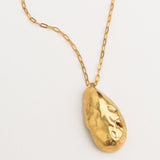 Carolina-de-Barros-Drop-Oval-Shell-Chain-Pendant-Necklace-Jumonia-Sterling-Silver-18ct-Gold-Plated