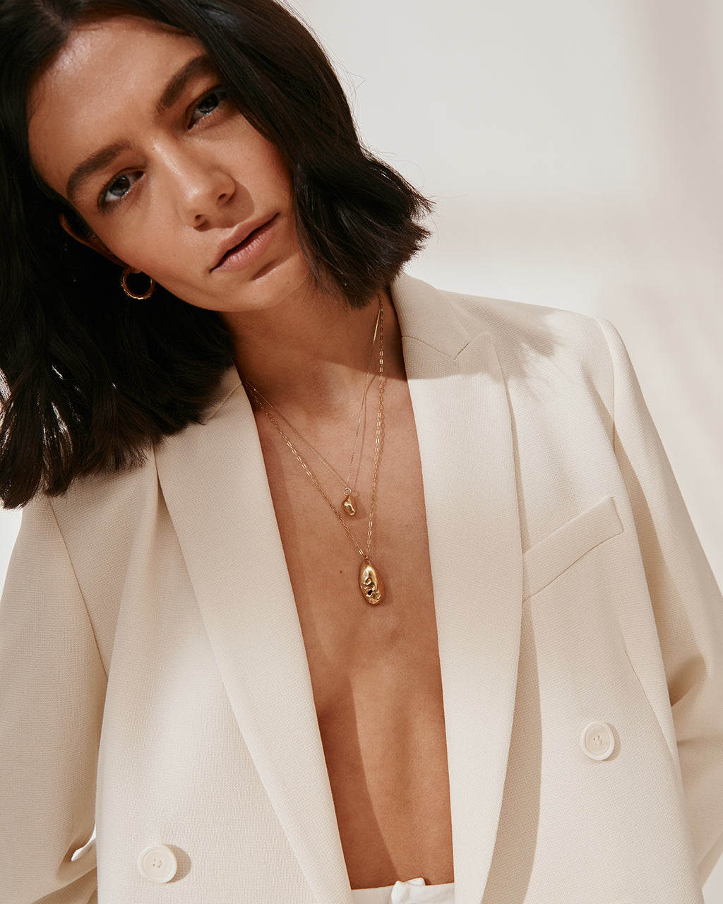 Carolina-de-Barros-Drop-Oval-Shell-Chain-Pendant-Necklace-Jumonia-Sterling-Silver-18ct-Gold-Plated