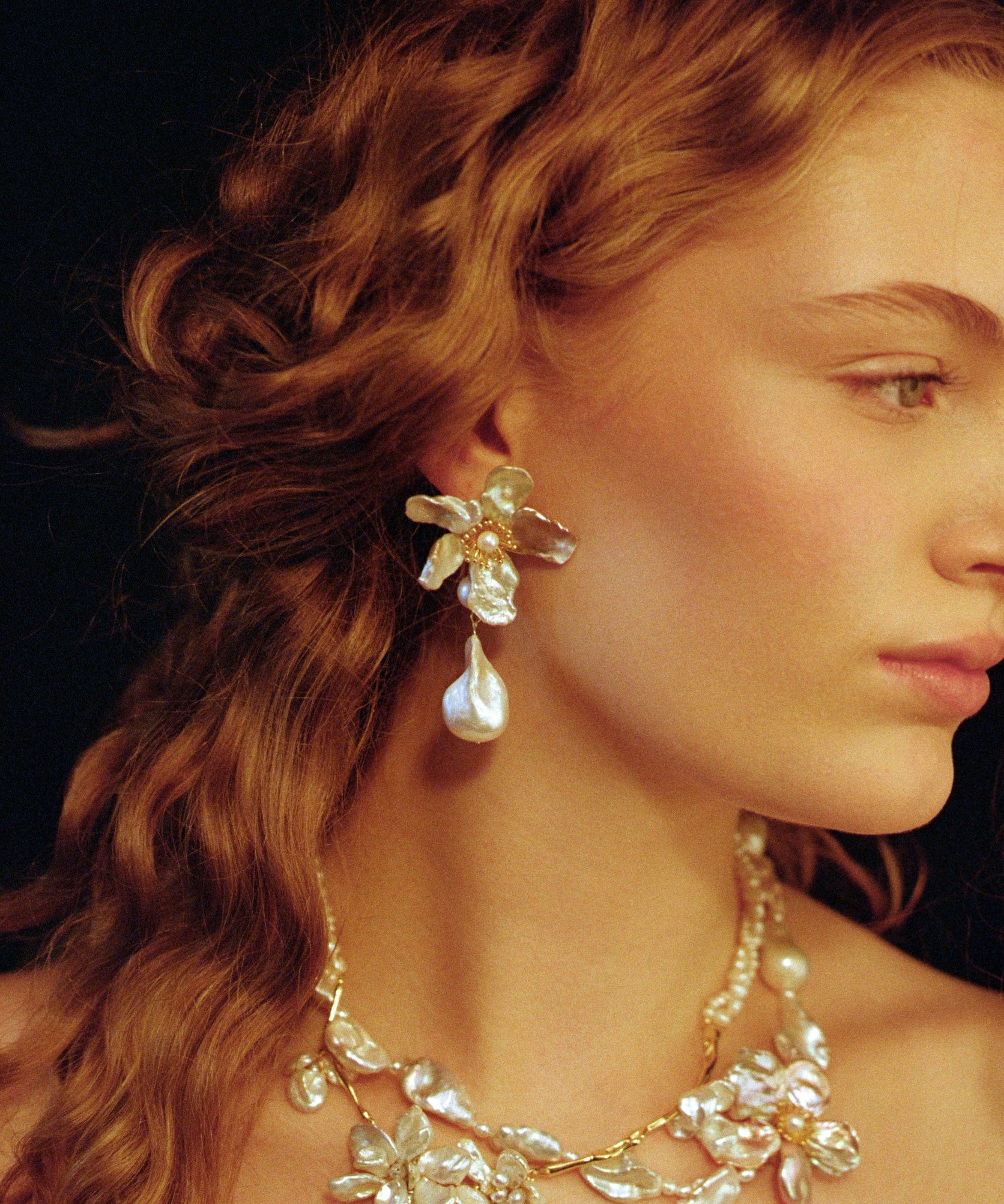 Cherie-Jewels-Beaded-Bead-Statement-Baroque-Freshwater-Keshi-Pearl-Flower-Dangle-Drop-Earrings-№17