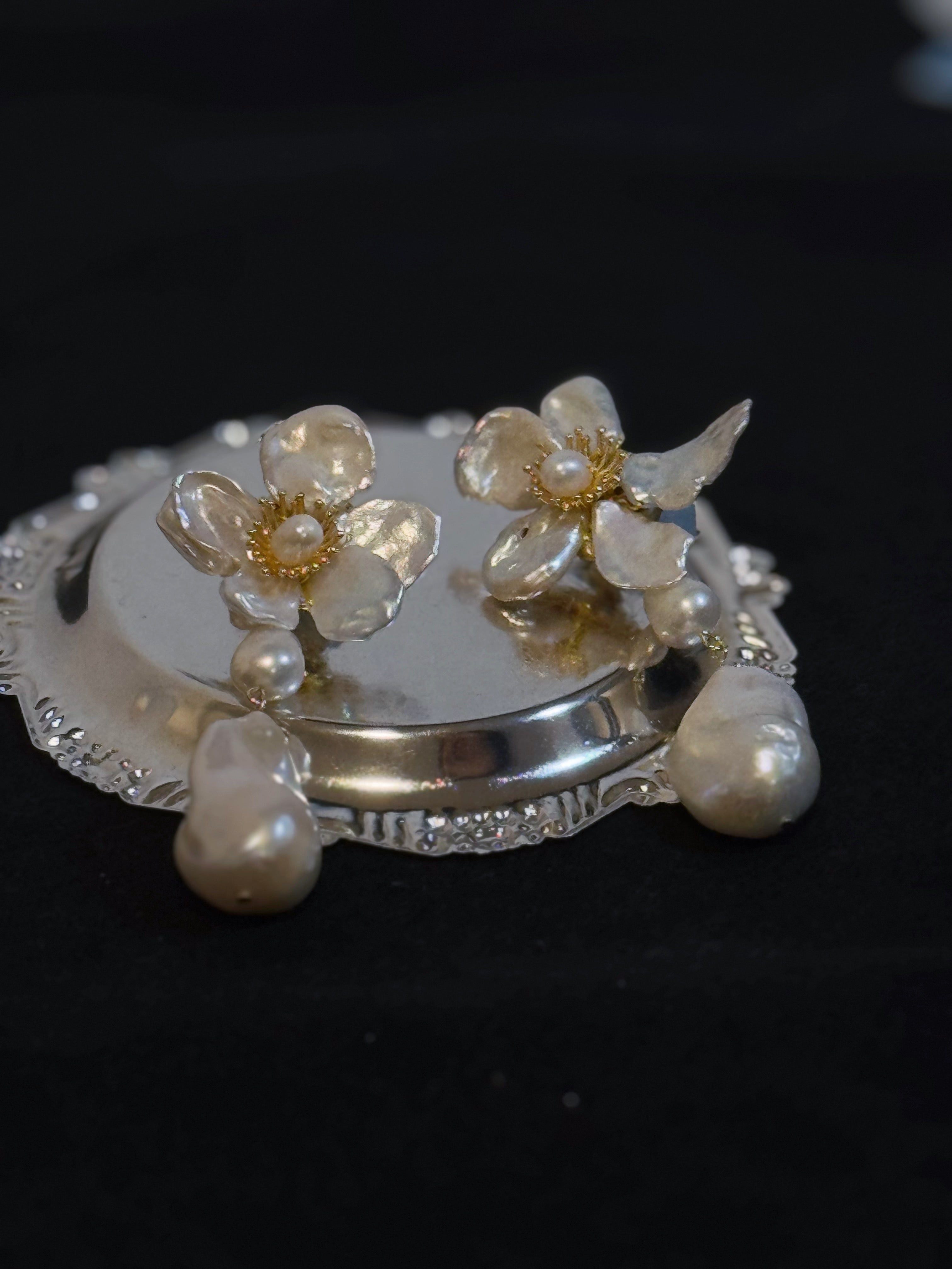 Cherie-Jewels-Beaded-Bead-Statement-Baroque-Freshwater-Keshi-Pearl-Flower-Dangle-Drop-Earrings-№17