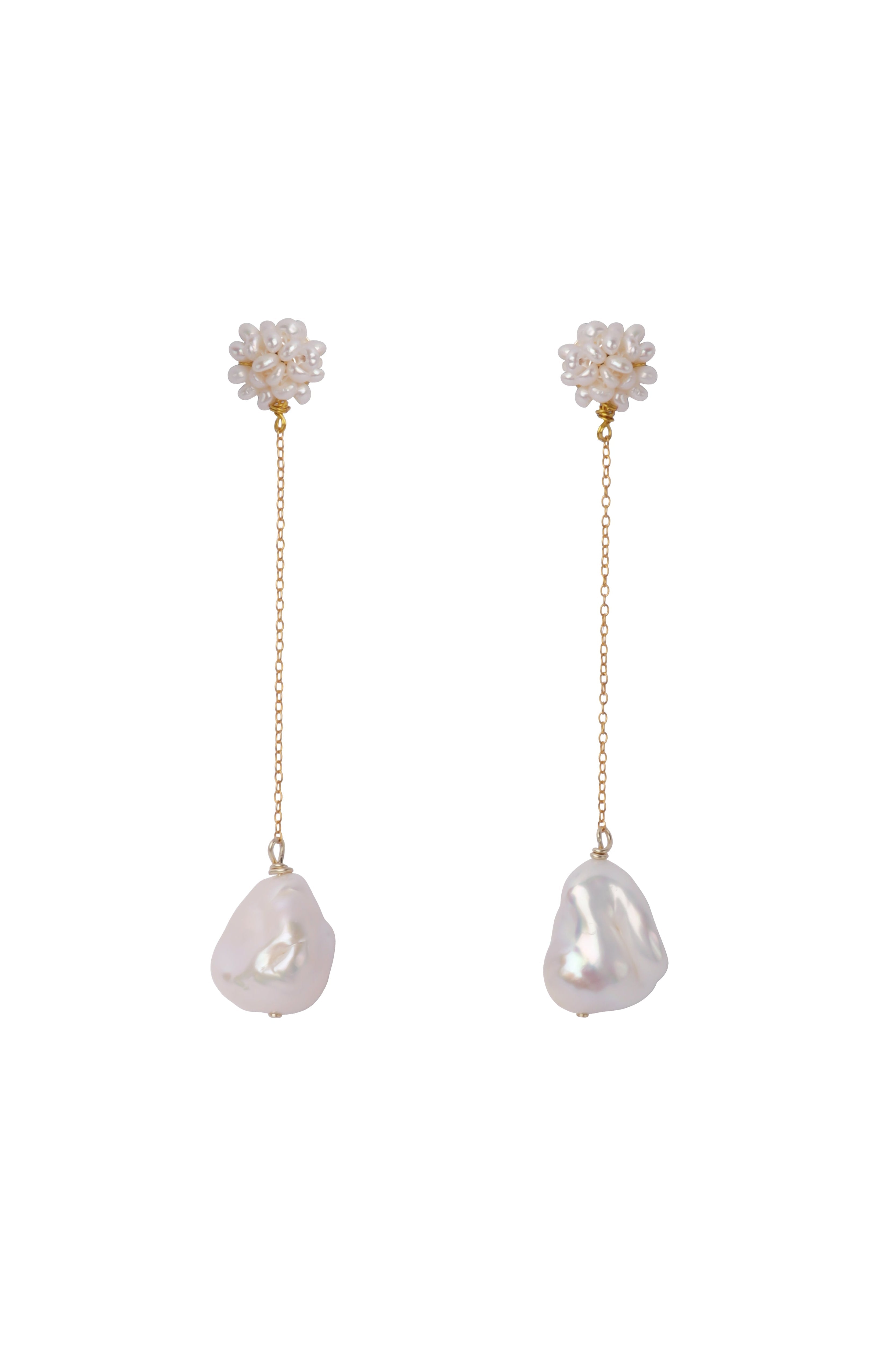 Cherie-Jewels-Pearl-Beaded-Drop-Chain-Flower-Earrings-Weddings-Occasions-Summer-Holiday-Statement-Earrings-Jewellery-Dangle-Bead-Pearls-hydrangea-