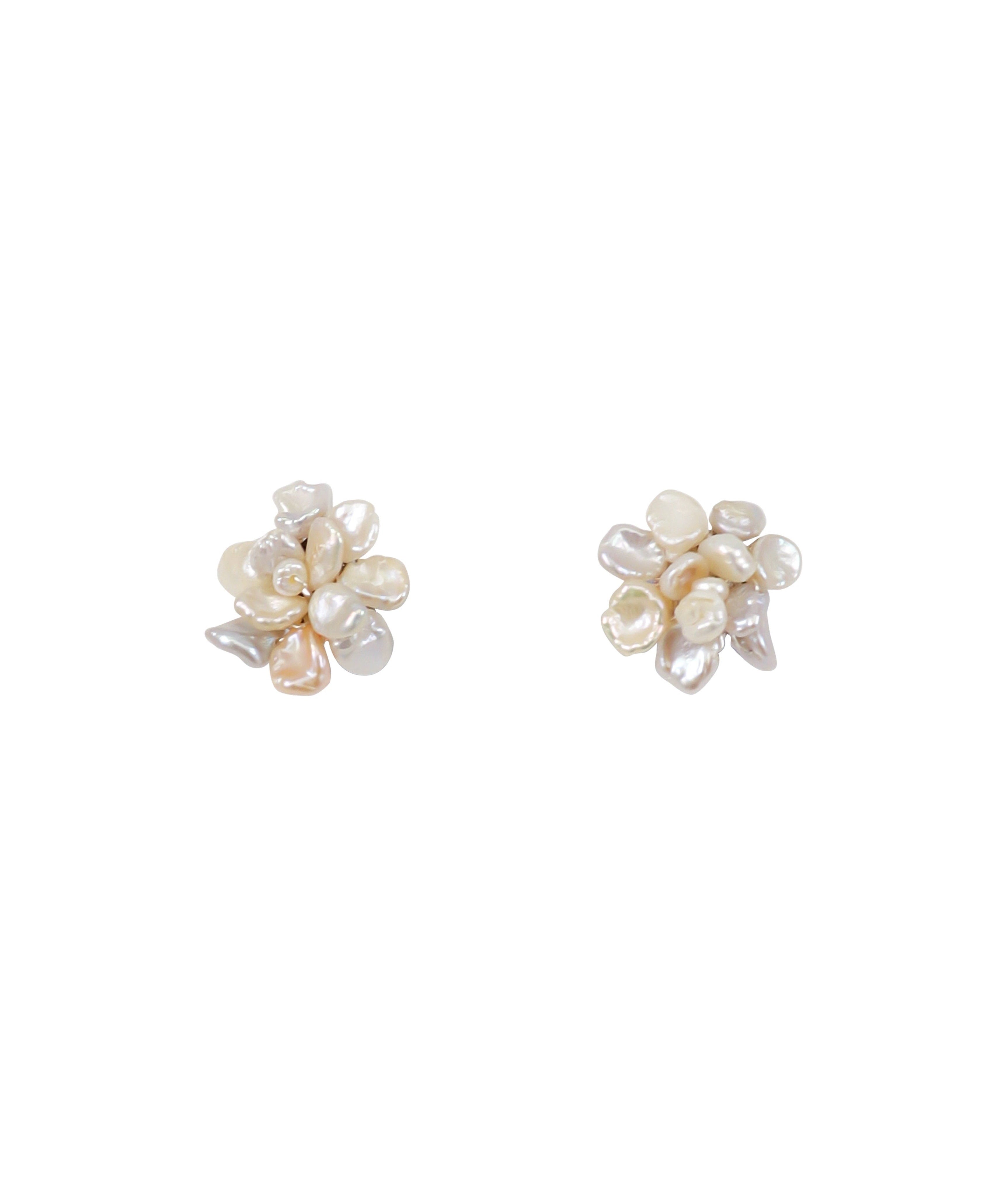 Cherie-Jewels-Petite-Keshi-Pearls-Clustered-Flower-Stud-Earrings-№33