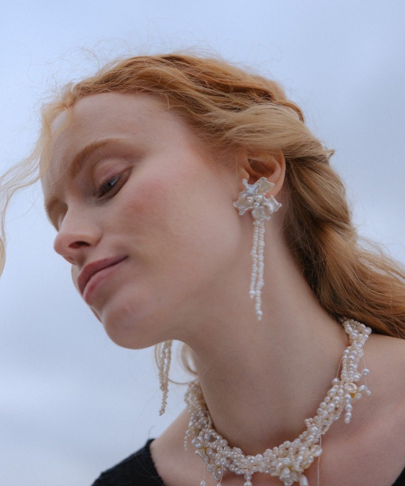 Cherie-Jewels-Snowflake-Keshi-Pearls-Freshwater-Flower-White-Dangle-Earrings-№34-Beaded-Statement-Drop