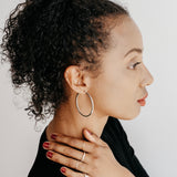 CRUX sterling silver hoops XL