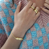 Kaleidoscope Disco Chain Bracelet Gold