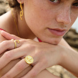 Astra Signet Ring Gold