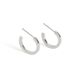 Crux Sterling Silver Midi Hoops