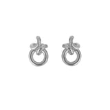 Rollo Link Earrings Silver