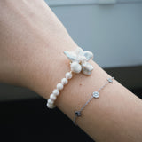 Classic Keshi Pearl Flower Bracelet №12