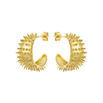 Feggeri-Ahinos-Oversized-Statement-Spike-Hoop-Hoops-Spikey-Earrings-Earring-Gold-Vermeil