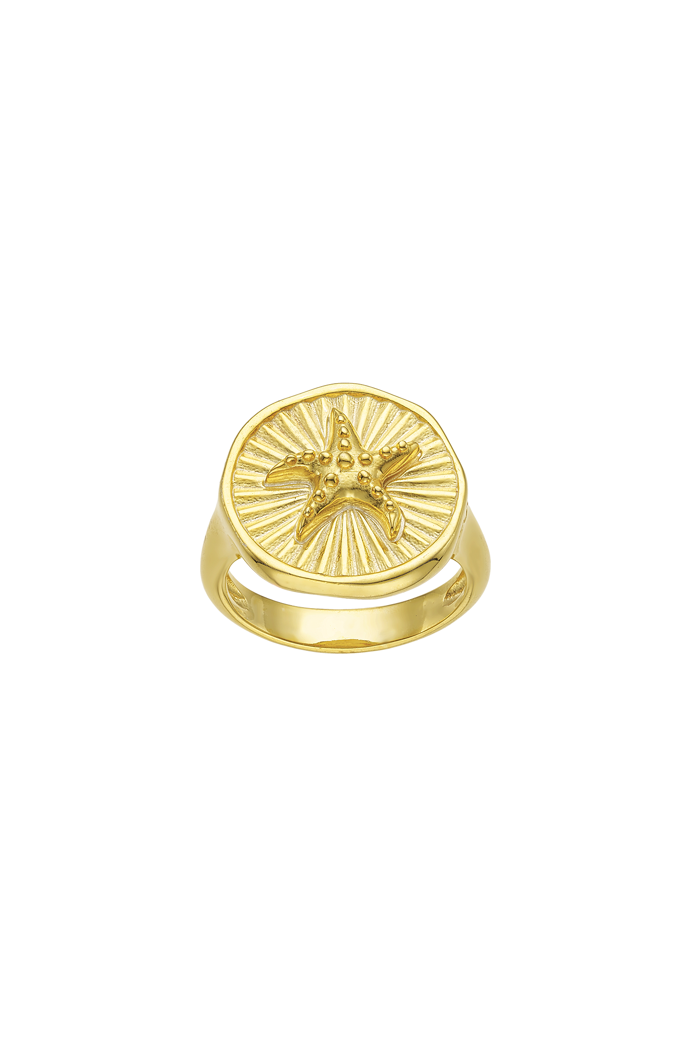 Feggeri-Astra-Chunky-Signet-Pinky-Ring-Gold-Vermeil-Starfish-Round-Star-Marine-Statement