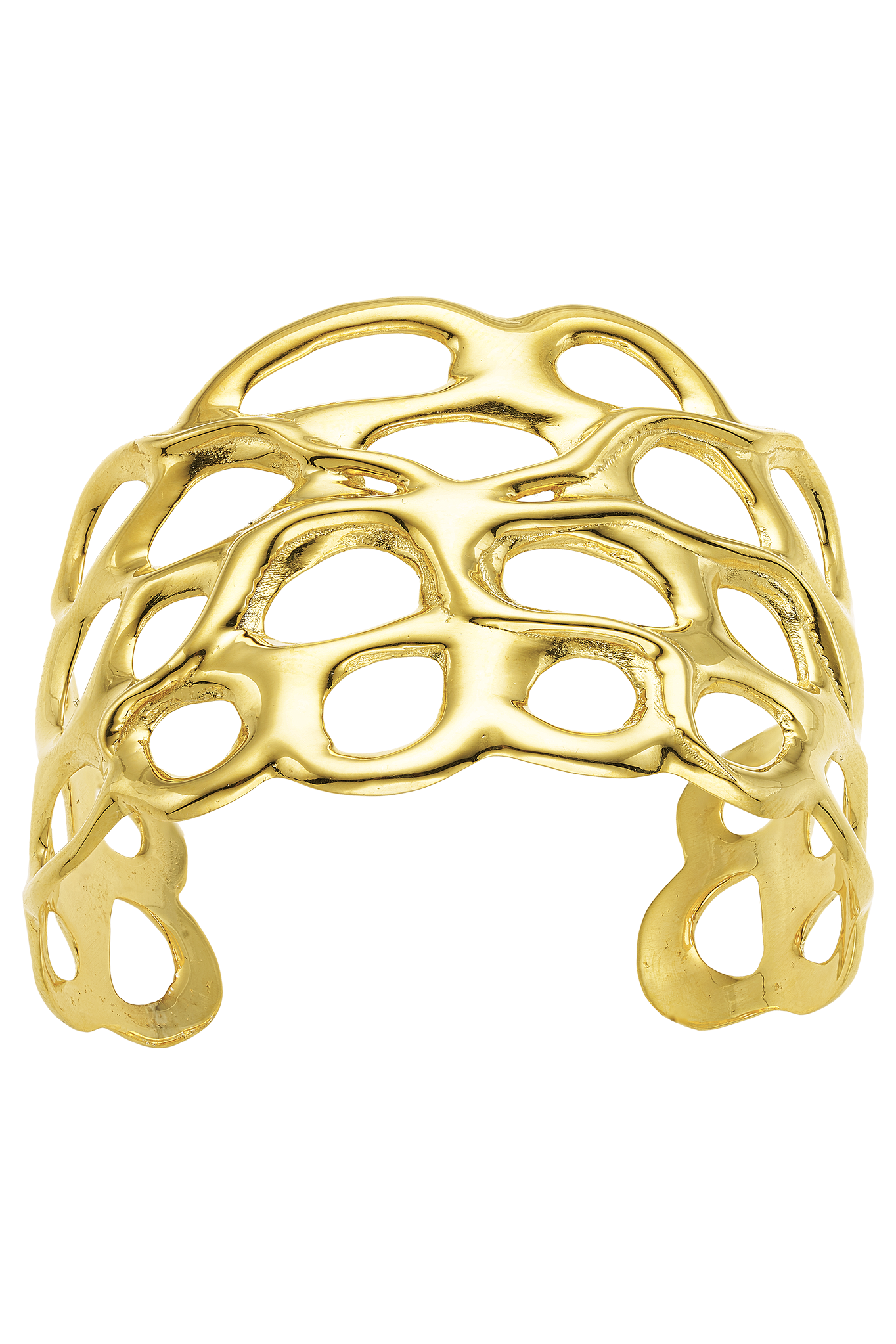 Feggeri-Astra-Coral-Inspired-Marine-Textured-Cutout-Cuff-Statement-Bracelet-Bangle-Gold-Vermeil