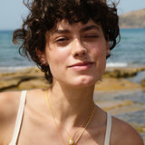 Feggeri-Astra-Round-Disc-Starfish-Star-Emblem-Pendant-Coin-Necklace-Gold-Vermeil