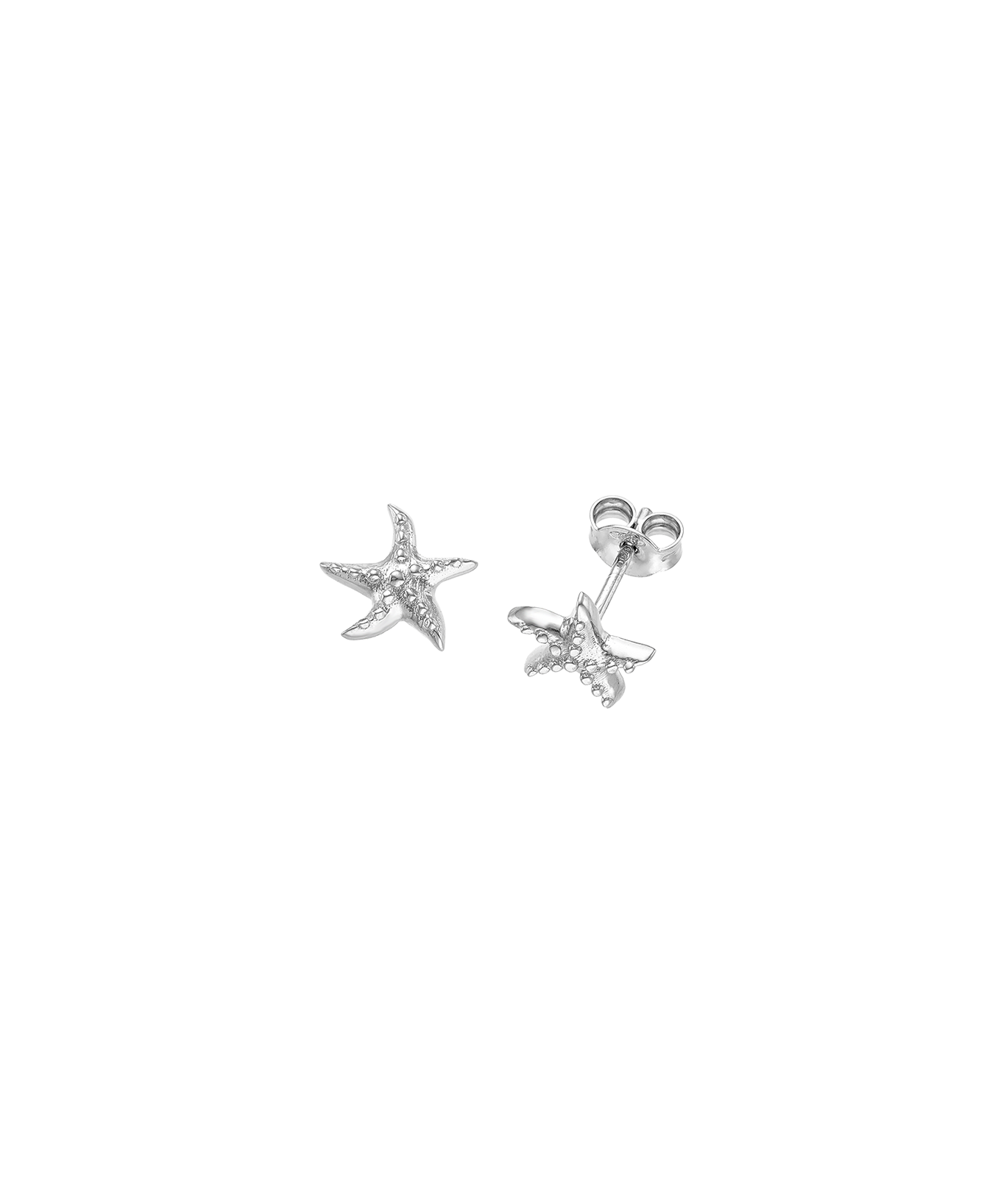Feggeri-Astra-Starfish-Star-Marine-Sealife-Aqua-Stud-Earrings-Sterling-Silver-Platinum