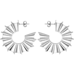 Feggeri-Ippos-Fin-Bold-Sculptural-Fan-Ribbed-Oversized-Large-Statement-Hoops-Hoop-Earrings-Silver