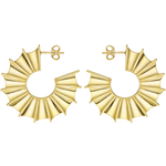 Feggeri-Ippos-Fin-Ribbed-Oversized-Scluptural-Fan-Bold-Statement-Hoop-Earrings-Hoops-Gold-Vermeil