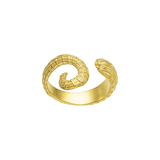 Feggeri-Ippos-Ring-Seahorse-Marine-Coastal-Inspired-Jewellery-Swirl-Curl-Textured-Statement-Cocktail-Gold-vermeil