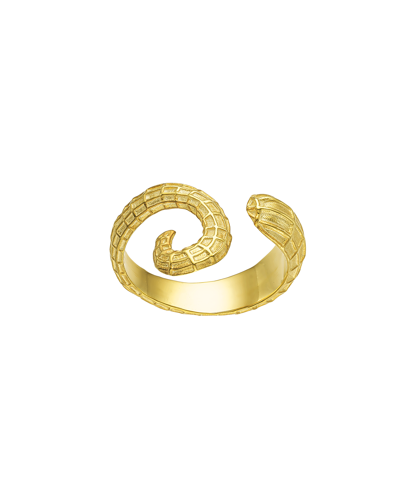 Feggeri-Ippos-Ring-Seahorse-Marine-Coastal-Inspired-Jewellery-Swirl-Curl-Textured-Statement-Cocktail-Gold-vermeil