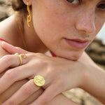 Feggeri-Ippos-Ring-Seahorse-Marine-Coastal-Inspired-Jewellery-Swirl-Curl-Textured-Statement-Cocktail-Gold-vermeil