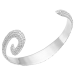 Feggeri-Ippos-Statement-Textured-90s-Arm-Cuff-Bangle-Bracelet-Swirl-Mediterrean-Coastal-Marine-Jewellery-Platinum-Plated-Sterling-Silver