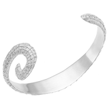 Feggeri-Ippos-Statement-Textured-90s-Arm-Cuff-Bangle-Bracelet-Swirl-Mediterrean-Coastal-Marine-Jewellery-Platinum-Plated-Sterling-Silver