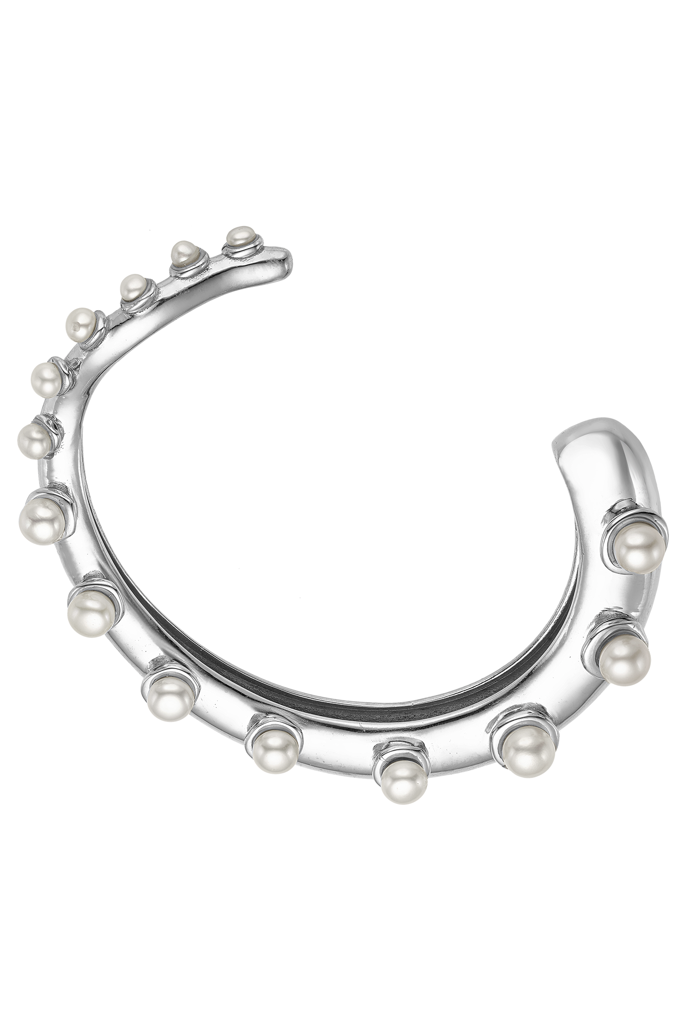 Feggeri-Okto-Cuff-Pearl-Ecrusted-sterling-Silver-statement-bangle-oversized-bracelet-octupus-marine-inspired-jewellery