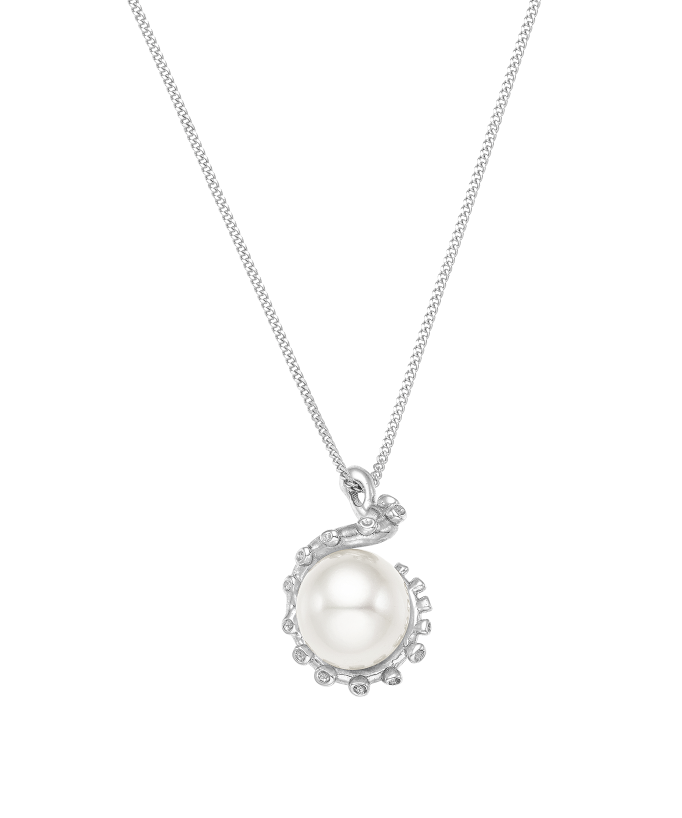 Feggeri-Okto-Octopus-Pearl-Encased-Chunky-Ball-Sphere-Pendant-Necklace-Silver-Chain-Sterling