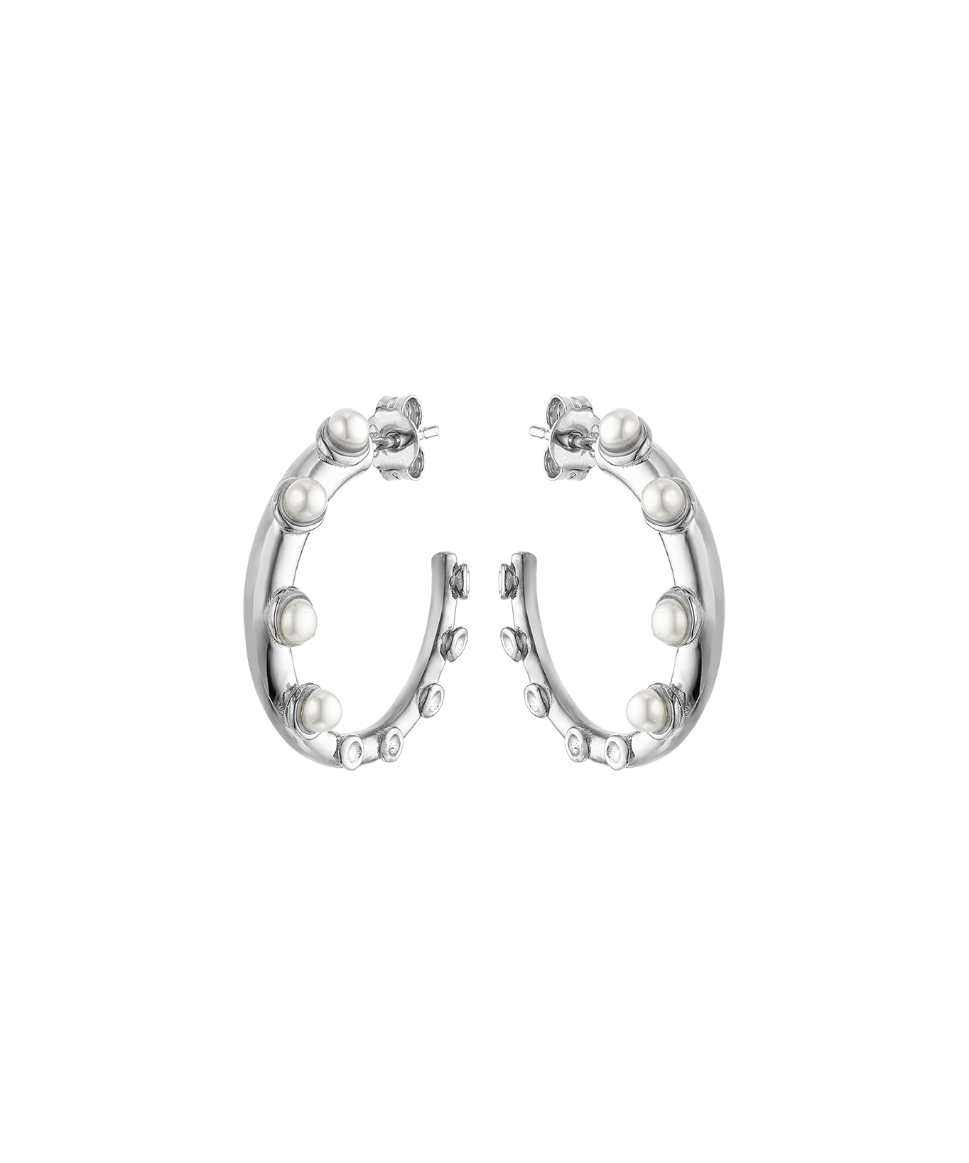 Feggeri-Okto-Pearl-Encrusted-Sterling-Silver-Platinum-Hoop-Statement-Earrings-Large-Evening-Hoops