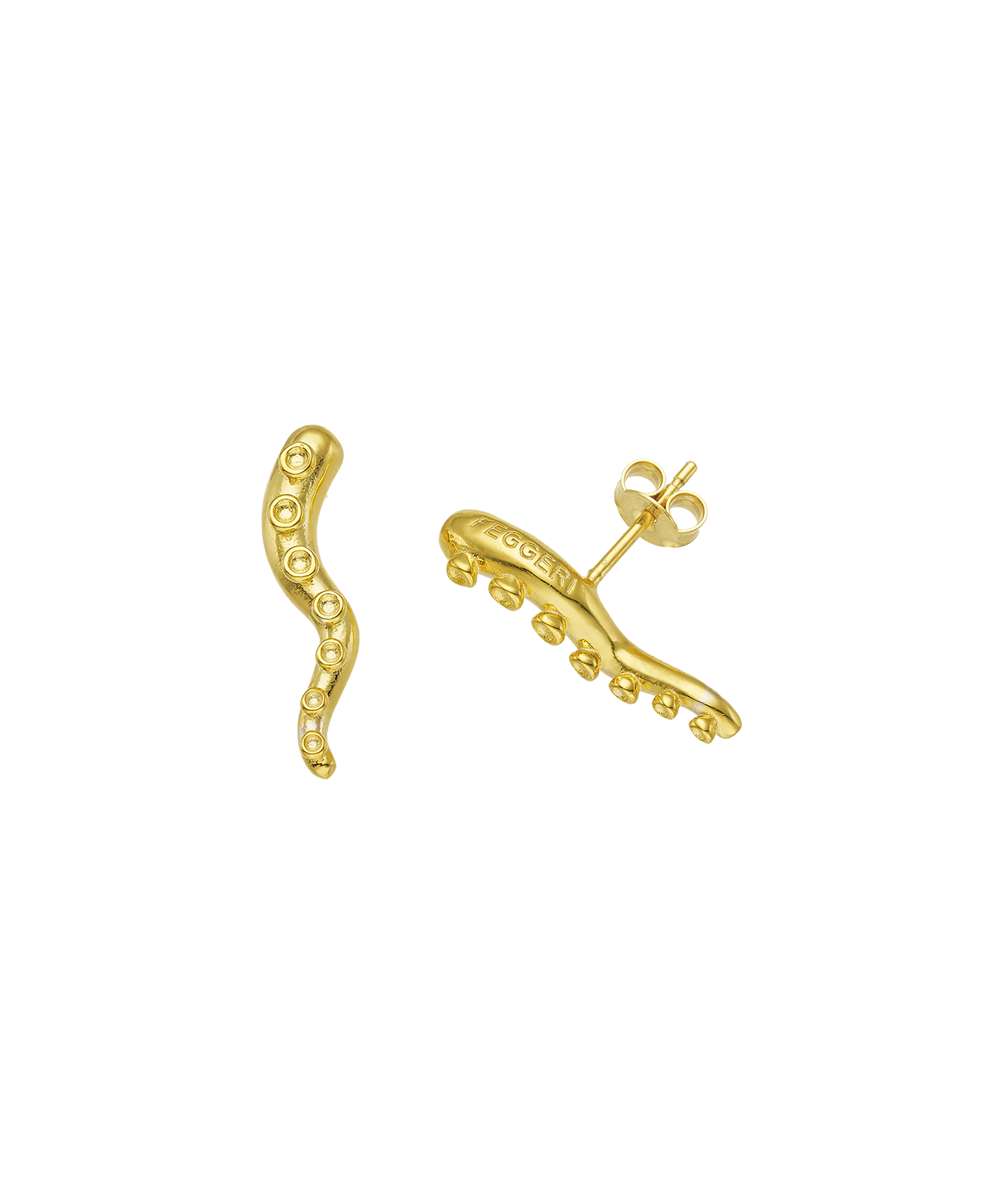 Feggeri-Okto-Wiggle-Textured-Wave-Stud-Earrings-Stacking-Earring-Octopus-Marine-Sealife-Inspired-Jewellery