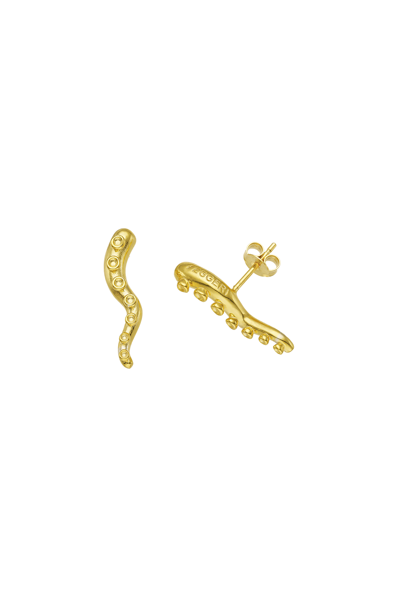 Feggeri-Okto-Wiggle-Textured-Wave-Stud-Earrings-Stacking-Earring-Octopus-Marine-Sealife-Inspired-Jewellery