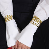 Feggeri-Psari-Large-Cuff-Gold-Vermeil-Statement-Oversized-Textured-cutout-Bracelet-Bangle