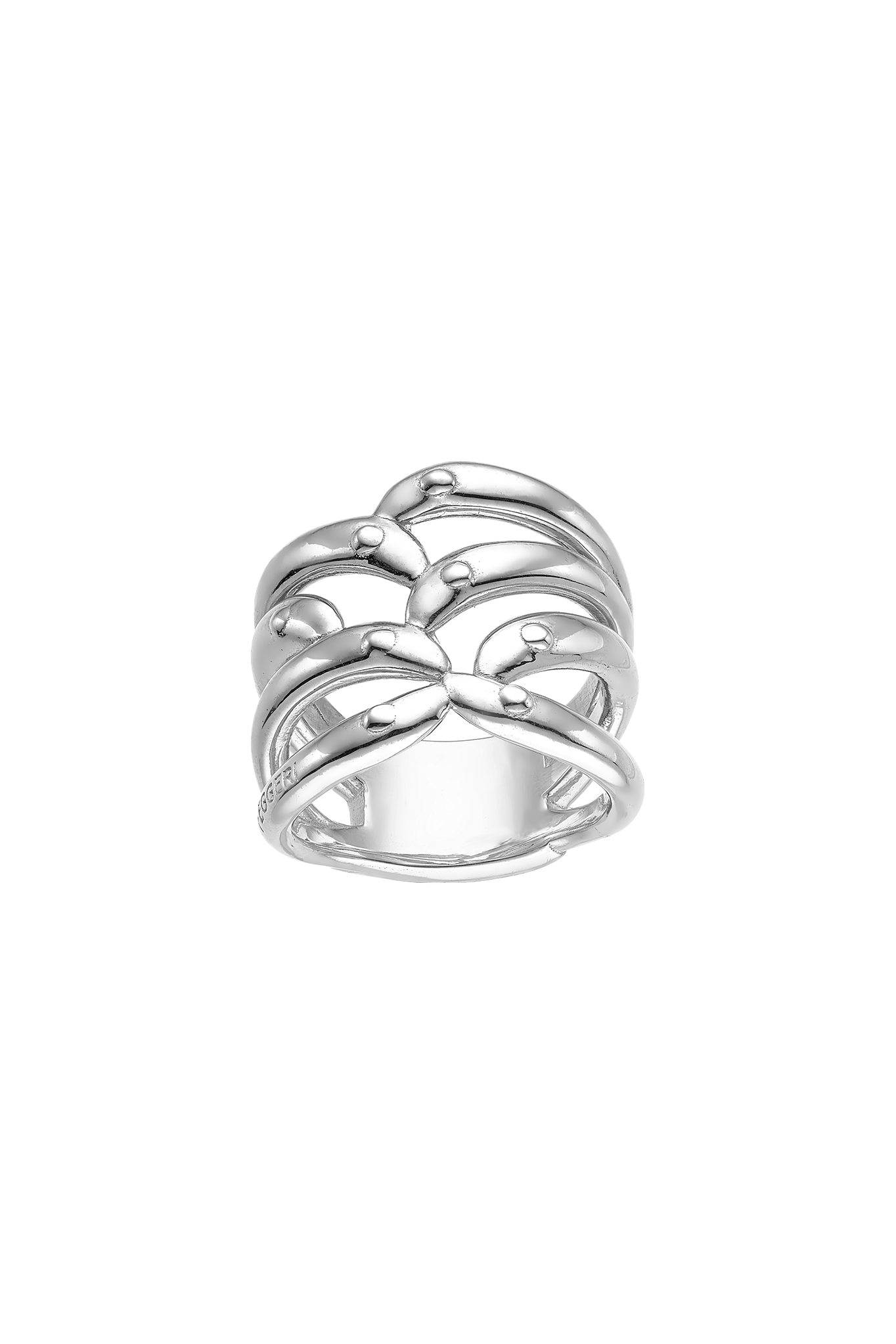 Feggeri-Psari-Ring-Silver-Platinum-Sterling-oversized-Long-thick-statement-cocktail-chunky-textured-cutout