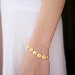 Feggeri-Selene-Anicent-Greek-Coin-Vintage-Inspired-Charm-Bracelet-Gold-Vermeil-Summer-Jewellery-Wrist-Stacking