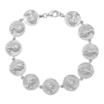 Feggeri-Selene-Charm-Coin-Bracelet-Silver