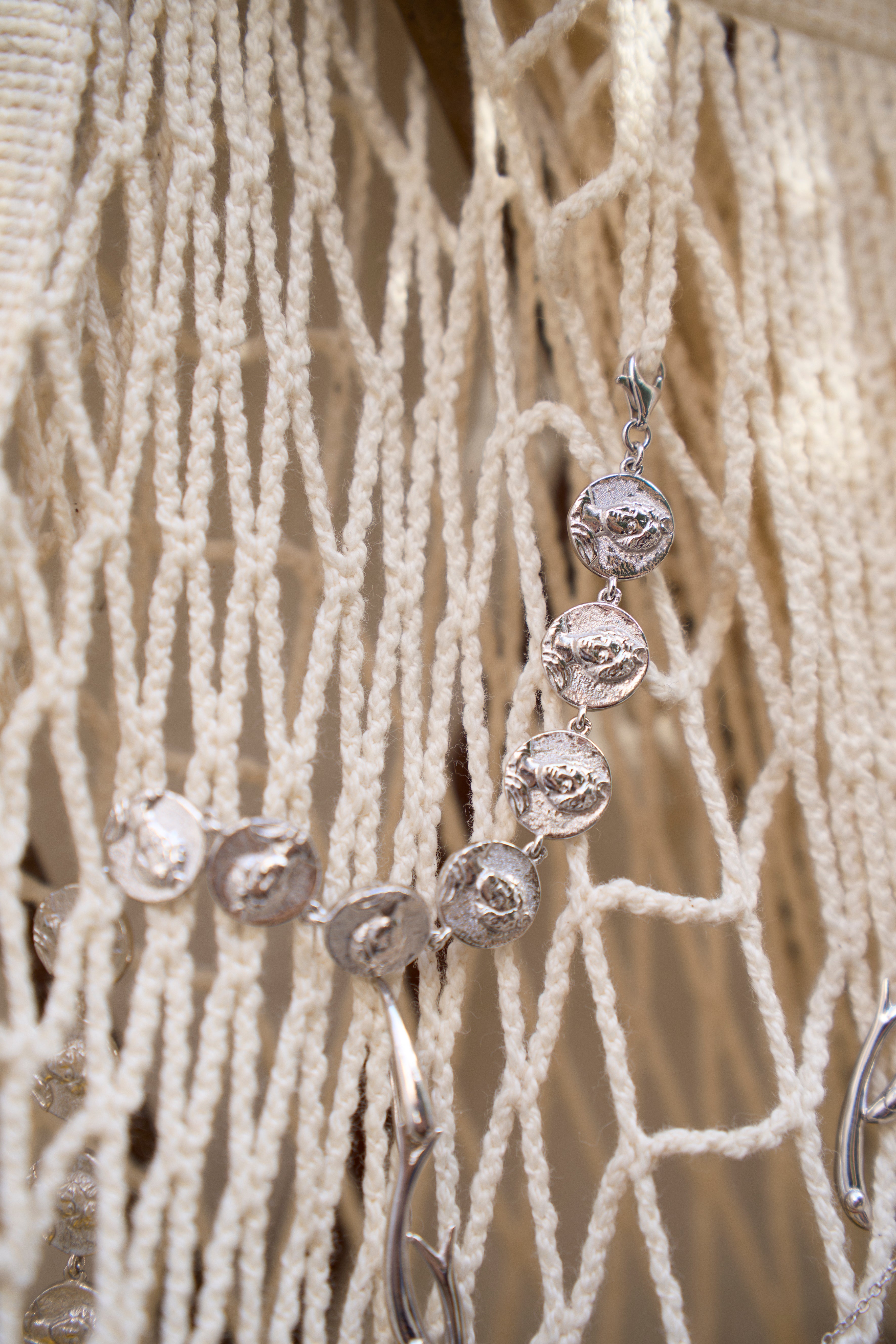 Feggeri-Selene-Charm-Coin-Bracelet-Silver