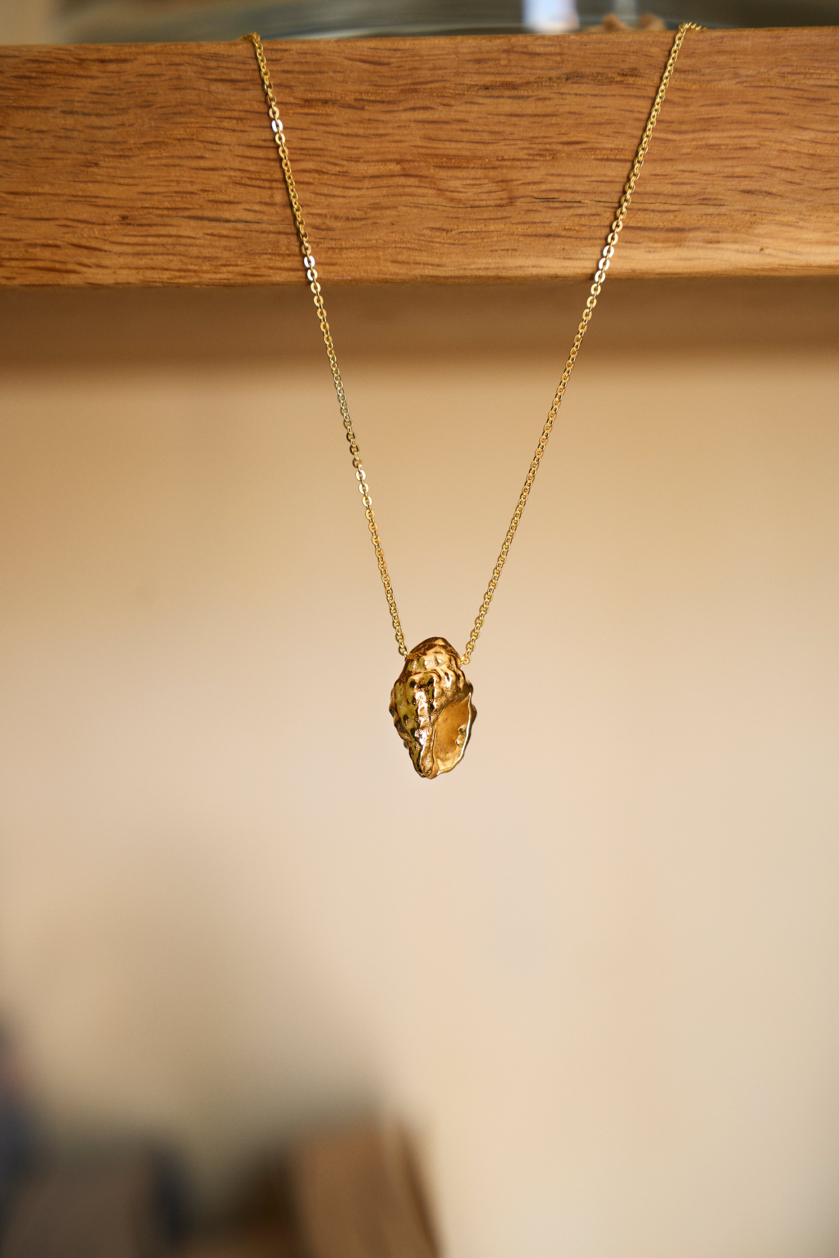 Feggeri-Shell-Conch-Pendant-Marine-Coastal-Necklace-Gold-Vermeil-Chain