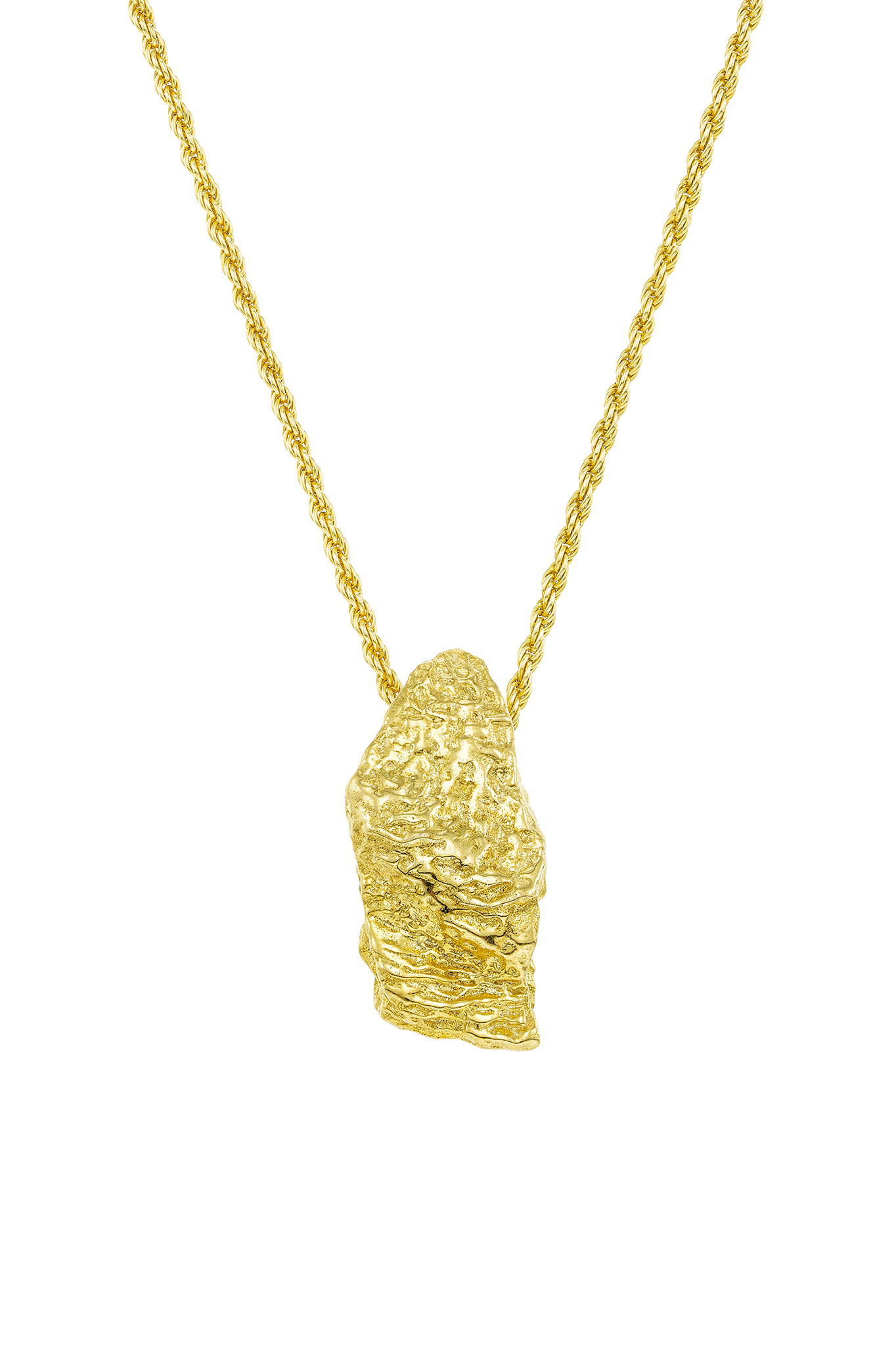 Feggeri-Shell-Fragment-Large-Pendant-Chain-Necklace-Gold-Vermeil