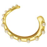 Feggeri-okto-cuff-pearl-gold-vermeil-statement-evening-bracelet-bangle-marine-mediterrean-jewellery