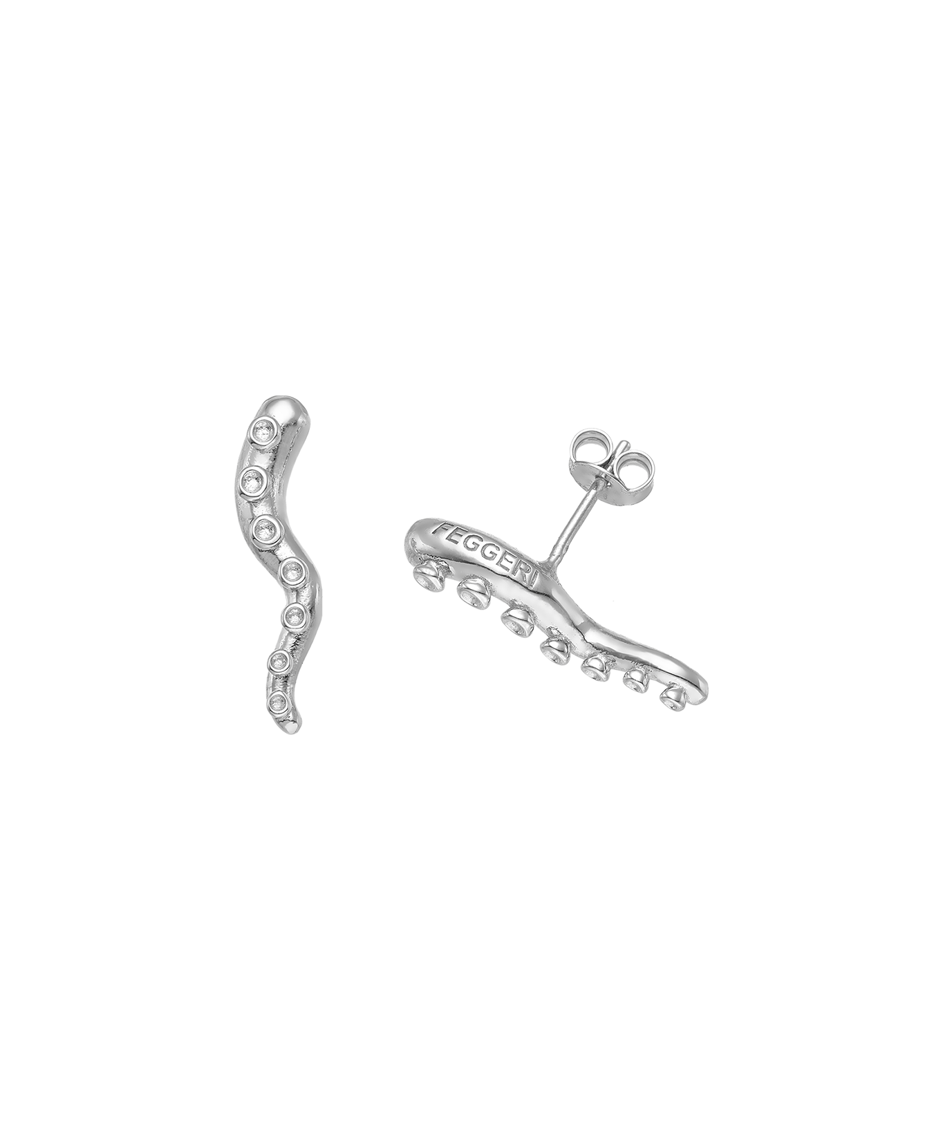 Feggeri-okto-seahorse-marine-inspired-wave-stud-textured-earrings-sterling-silver-ear-stacking