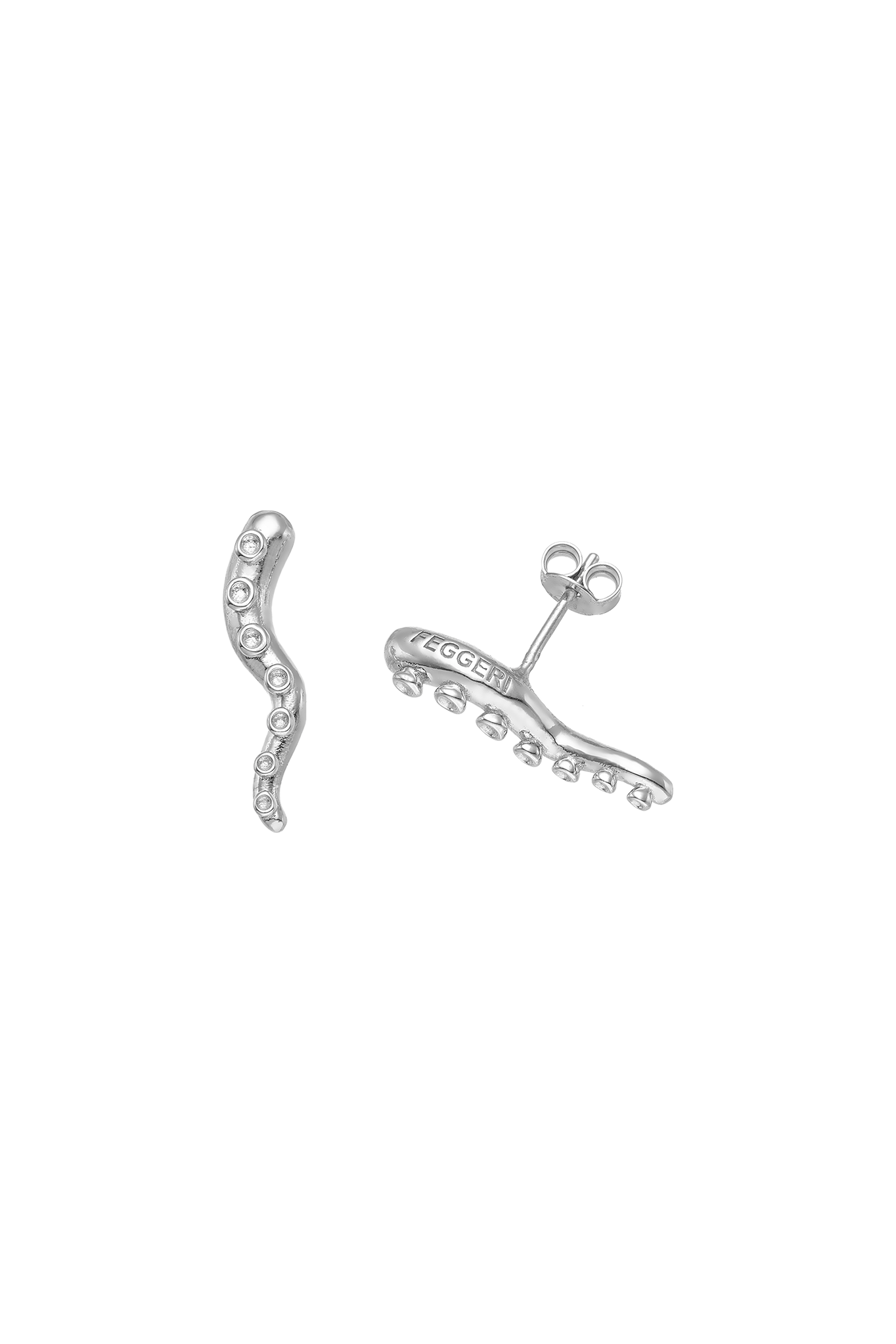 Feggeri-okto-seahorse-marine-inspired-wave-stud-textured-earrings-sterling-silver-ear-stacking